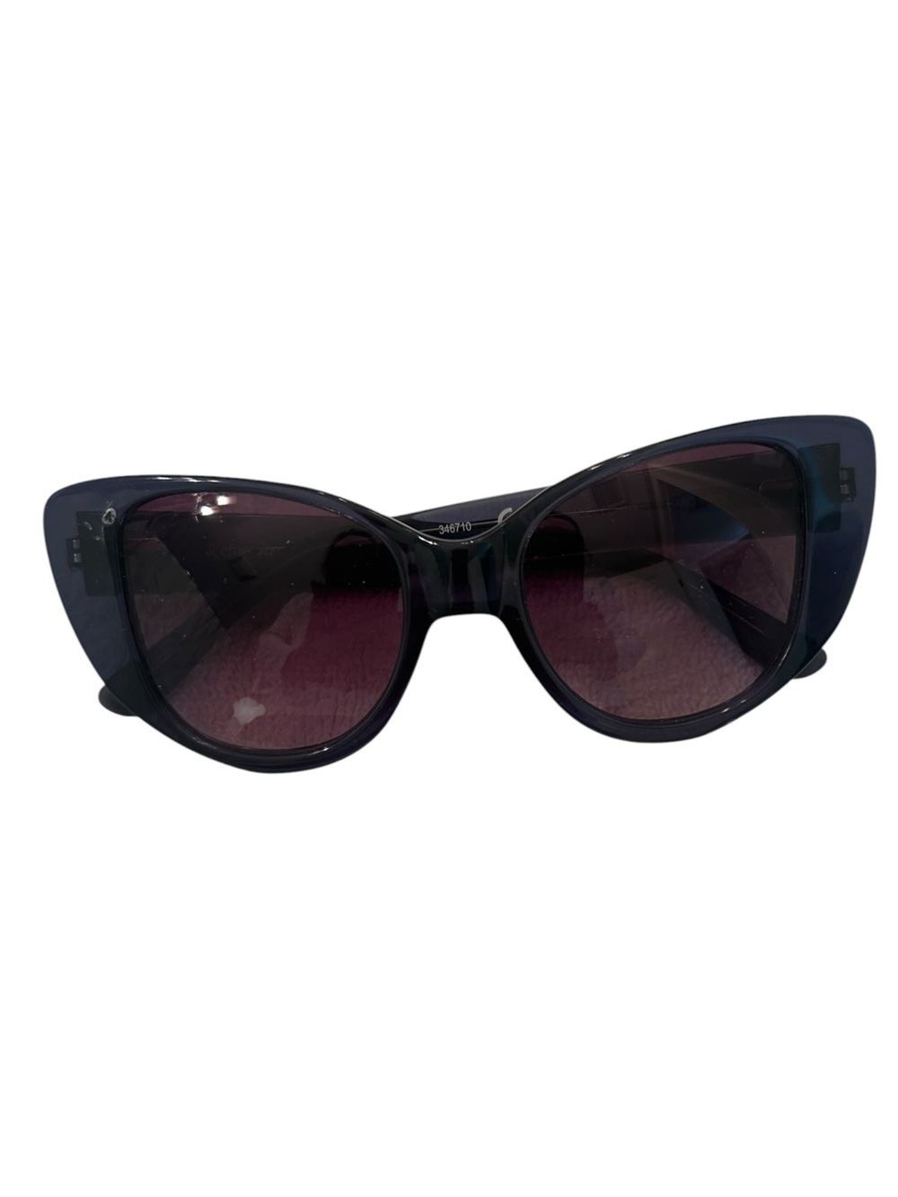 & Other Stories Black Cat-Eye Sunglasses with Purple Lenses